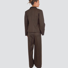 Carica l&#39;immagine nel visualizzatore di Gallery, Vicolo pantalone palazzo gessato 35% viscosa Art TF0960
