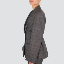 Carica l&#39;immagine nel visualizzatore di Gallery, Vicolo giacca check doppio petto sfiancata foderata 34% viscosa Art TF0855 (Codice pantalone TF0912)
