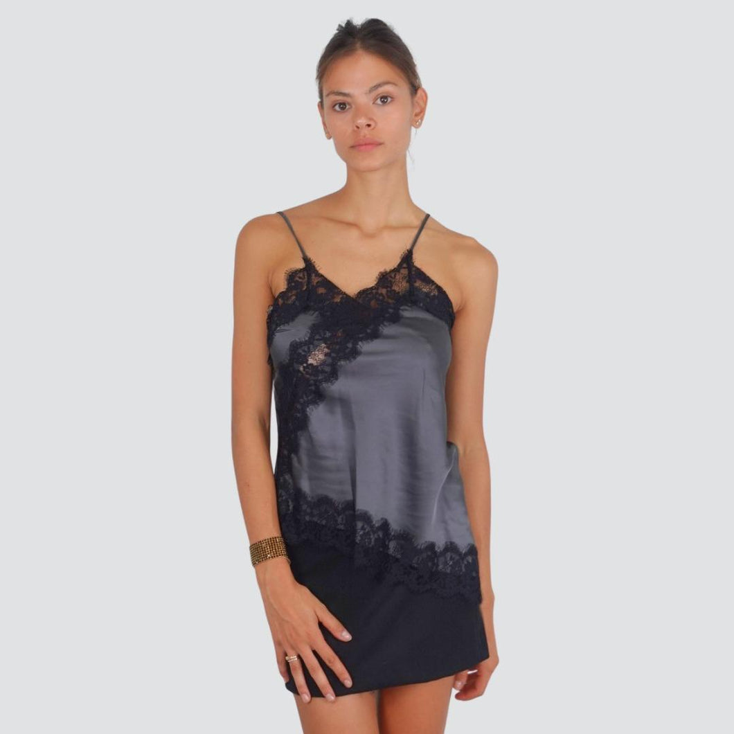 Vicolo top satin pizzo 100% viscosa Art TF0861