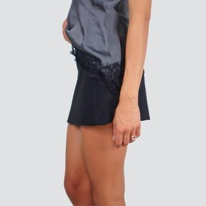 Vicolo mini gonna zip laterale 15% lana 15% viscosa Art TF0941