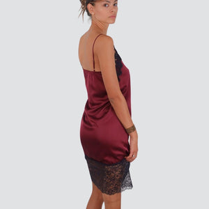 Vicolo abito satin con pizzo TF0847