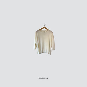 Vicolo maglia over manica 3/4 40% viscosa 25% lana 5% cashmere Art 22029F