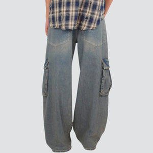Tensione in jeans superpocket Giusi cargo 100% cotone