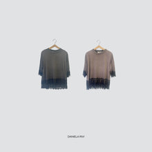 Carica l&#39;immagine nel visualizzatore di Gallery, Haveone t-shirt over pizzo 90% cotone Art TFW-P038
