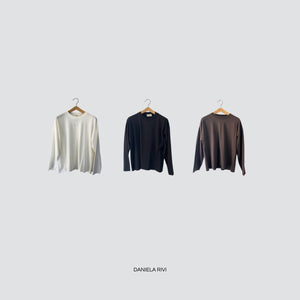 Vicolo t-shirt over manica lunga 100% cotone Art UF0184