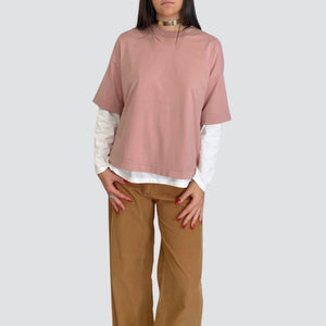 Haveone t-shirt over manica corta 100% cotone Art TSM-P053