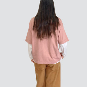 Haveone t-shirt over manica corta 100% cotone Art TSM-P053