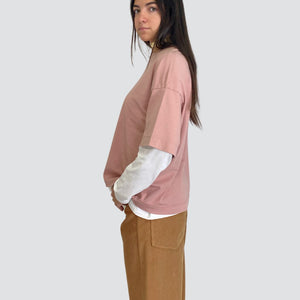 Haveone t-shirt over manica corta 100% cotone Art TSM-P053