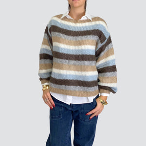 Haveone maglia barca rigata lana mohair Art MPQ-M284