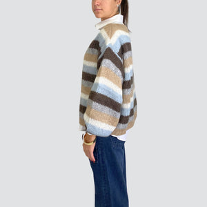 Haveone maglia barca rigata lana mohair Art MPQ-M284