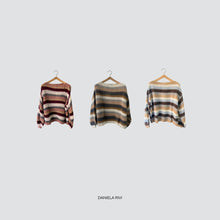 Carica l&#39;immagine nel visualizzatore di Gallery, Haveone maglia barca rigata lana mohair Art MPQ-M284
