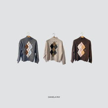 Carica l&#39;immagine nel visualizzatore di Gallery, Haveone maglia lupetto rombi Art MPQ-P268
