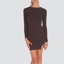 Carica l&#39;immagine nel visualizzatore di Gallery, Vicolo abito a costina aderente 70% viscosa Art 22204F
