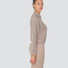 Carica l'immagine nel visualizzatore di Gallery, Dixie maglia over costina collo alto con zip 100% lana Art M833Y124X
