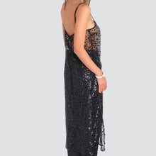 Carica l'immagine nel visualizzatore di Gallery, Vicolo abito tulle con paillettes spallino regolabile Art TF1150
