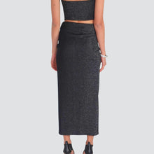 Carica l'immagine nel visualizzatore di Gallery, Haveone gonna lunga lurex con spacco e nodo Art GMA-P121

