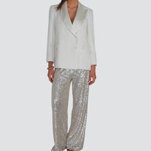Carica l'immagine nel visualizzatore di Gallery, Tensione in pantalone palazzo paillettes Art W2P517
