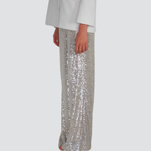 Carica l'immagine nel visualizzatore di Gallery, Tensione in pantalone palazzo paillettes Art W2P517
