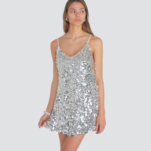 Carica l'immagine nel visualizzatore di Gallery, Haveone abito paillettes spallino regolabile Art AMI-P053

