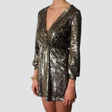 Carica l'immagine nel visualizzatore di Gallery, Dixie abito paillettes elastico vita
