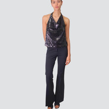 Carica l'immagine nel visualizzatore di Gallery, Vicolo pantalone punte milano zampa 65% viscosa Art TF0227
