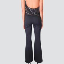 Carica l'immagine nel visualizzatore di Gallery, Vicolo pantalone punte milano zampa 65% viscosa Art TF0227
