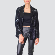Carica l'immagine nel visualizzatore di Gallery, Vicolo blazer aperto paillettes Art TX1152

