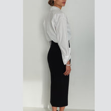 Carica l'immagine nel visualizzatore di Gallery, Tensione in camicia 975 cotone cravatta ecopelle Art 26C1335
