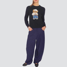 Carica l'immagine nel visualizzatore di Gallery, Haveone pantalone baloon blu lurex Art PMA-P358
