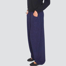 Carica l'immagine nel visualizzatore di Gallery, Haveone pantalone baloon blu lurex Art PMA-P358
