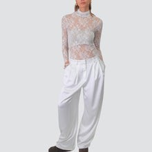 Carica l'immagine nel visualizzatore di Gallery, Tensione in pantalone satin palazzo pinces Art 38308

