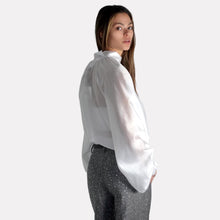 Carica l'immagine nel visualizzatore di Gallery, Vicolo camicia con fiocco 85% lyocell Art TAB0210
