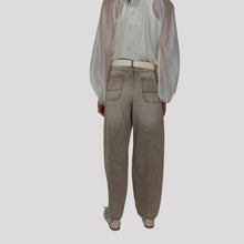 Carica l'immagine nel visualizzatore di Gallery, Vicolo jeans barrel sabbiato 99% cotone Art DAB5180
