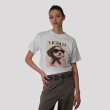 Carica l'immagine nel visualizzatore di Gallery, Vicolo t-shirt over con stampa 100% cotone Art RAB0098
