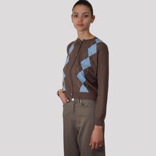 Carica l'immagine nel visualizzatore di Gallery, Vicolo cardigan rombi 70% viscosa Art 4AB4009
