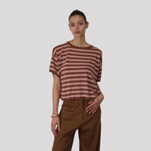 Carica l'immagine nel visualizzatore di Gallery, Vicolo maglia riga over 65% viscosa Art 2AB2002
