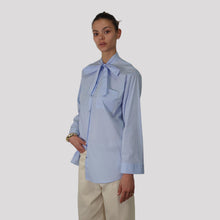 Carica l'immagine nel visualizzatore di Gallery, Vicolo camicia over fiocco 100% cotone Art TAB0341
