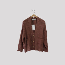 Carica l'immagine nel visualizzatore di Gallery, Haveone cardigan tre bottoni bande rilievo 50% cotone Art JIT-Q006
