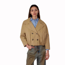 Carica l'immagine nel visualizzatore di Gallery, Haveone trench corto over elastico retro 57% cotone Art KVS-Q018
