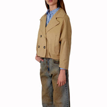 Carica l'immagine nel visualizzatore di Gallery, Haveone trench corto over elastico retro 57% cotone Art KVS-Q018
