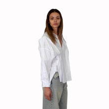 Carica l'immagine nel visualizzatore di Gallery, Haveone camicia scollo V con pieghe 62% cotone Art CVS-Q037
