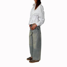 Carica l'immagine nel visualizzatore di Gallery, Haveone jeans Bella fondo sfrangiato 100% cotone Art PLS-Q029

