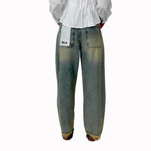 Carica l'immagine nel visualizzatore di Gallery, Haveone jeans Bella fondo sfrangiato 100% cotone Art PLS-Q029
