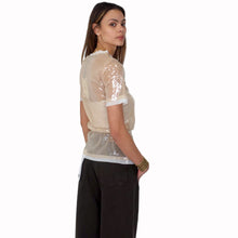 Carica l'immagine nel visualizzatore di Gallery, Haveone maglia paillettes con paillettes con cinturta Art MNO-Q026
