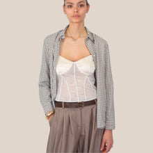Carica l'immagine nel visualizzatore di Gallery, Vicolo camicia dettaglio metallico nel colletto 19% cotone 7% viscosa Art TAB1100
