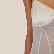 Carica l'immagine nel visualizzatore di Gallery, Vicolo top raso e tulle spallino regolabile Art TAB0295
