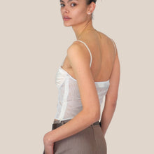 Carica l'immagine nel visualizzatore di Gallery, Vicolo top raso e tulle spallino regolabile Art TAB0295
