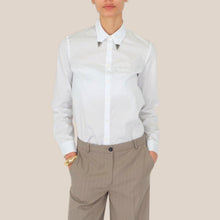 Carica l'immagine nel visualizzatore di Gallery, Vicolo camicia dettaglio metallico colletto 100% cotone Art TAB1007
