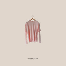 Carica l'immagine nel visualizzatore di Gallery, Vicolo t-shirt over manica pizzo 95% cotone Art UAB0146
