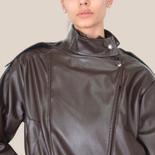 Carica l'immagine nel visualizzatore di Gallery, Vicolo bomber foderato ecopelle elastico fondo Art TAB1047
